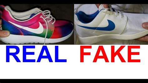 real vs fake nike roshe|how to tell if nikes are real.